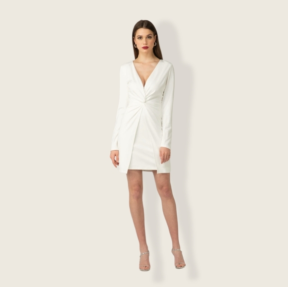 Anthropologie Dresses & Skirts - Anthropologie by Adelyn Rae MIRABEL Long Sleeve Twist Minidress